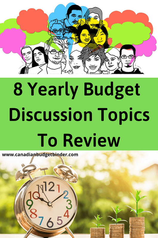 8 Yearly Budget Discussion Topics To Review : The Saturday Weekend Review #295