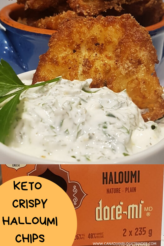 Keto Crispy Halloumi Chips