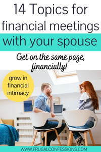 How to Host Financial Meetings with Your Spouse (Plus 14 Topic Ideas)