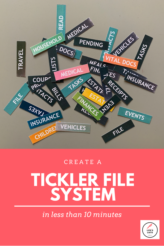 Create a Tickler File System in Less than 10 Minutes!