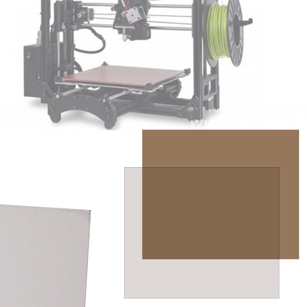 200*200*0.8mm Polyetherimide PEI Sheet For 3D Printer
