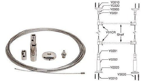 CRL Brushed Stainless Z-Series Round Type Flat Base Stainless Steel Clamp for 3/8" Glass