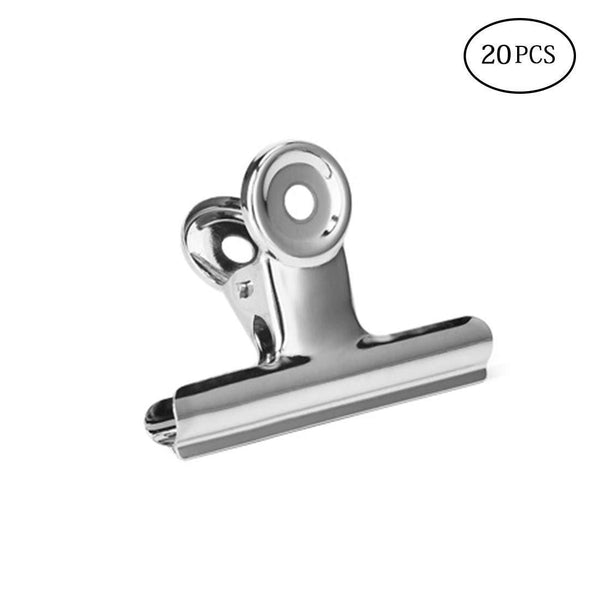Large Binder Clips Bulldog Clips,2 Inch Wide,Pack of 20(Silver)