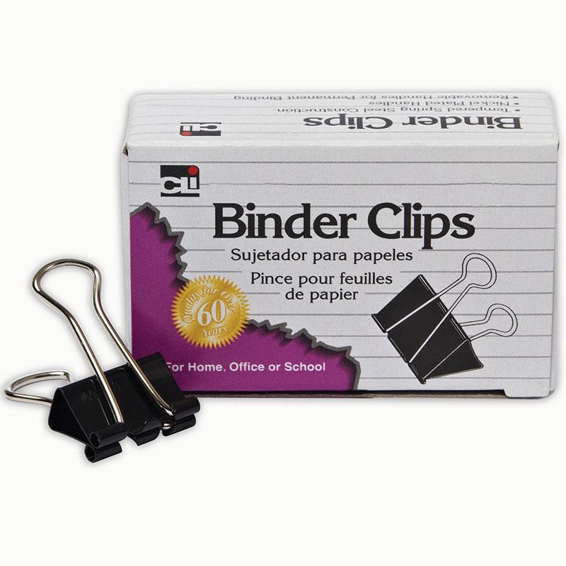 (12 Bx) Binder Clips 12 Per Bx 1in Large Capacity 2in Wide