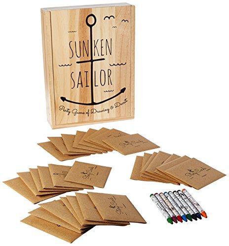 Buffalo Games Sunken Sailor Party Game of Drawing & Deceit
