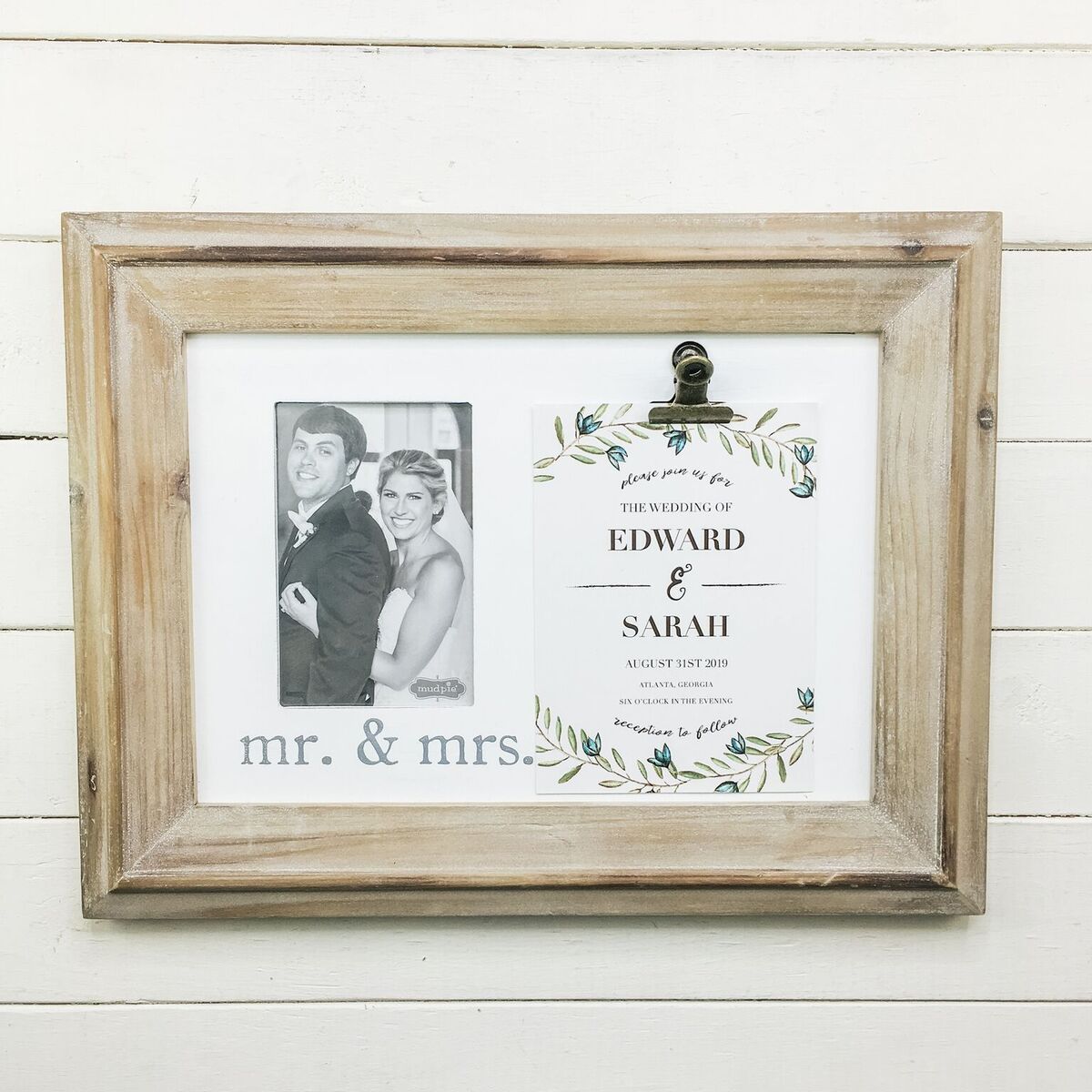 Mr & Mrs Invitation Frame